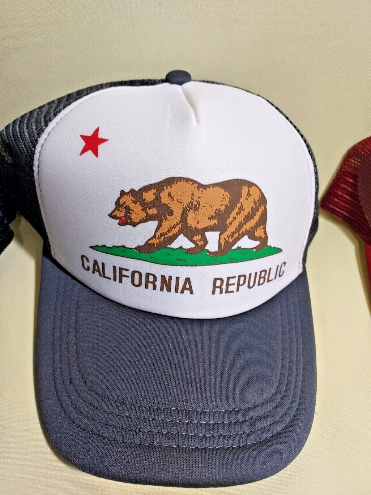 California Bear Baseball Trucker Hat Adjustable Snapback Men Women Durable Hat